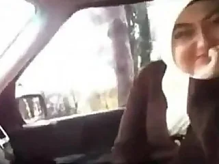 Turkish hijab dt (sucking) in buggy